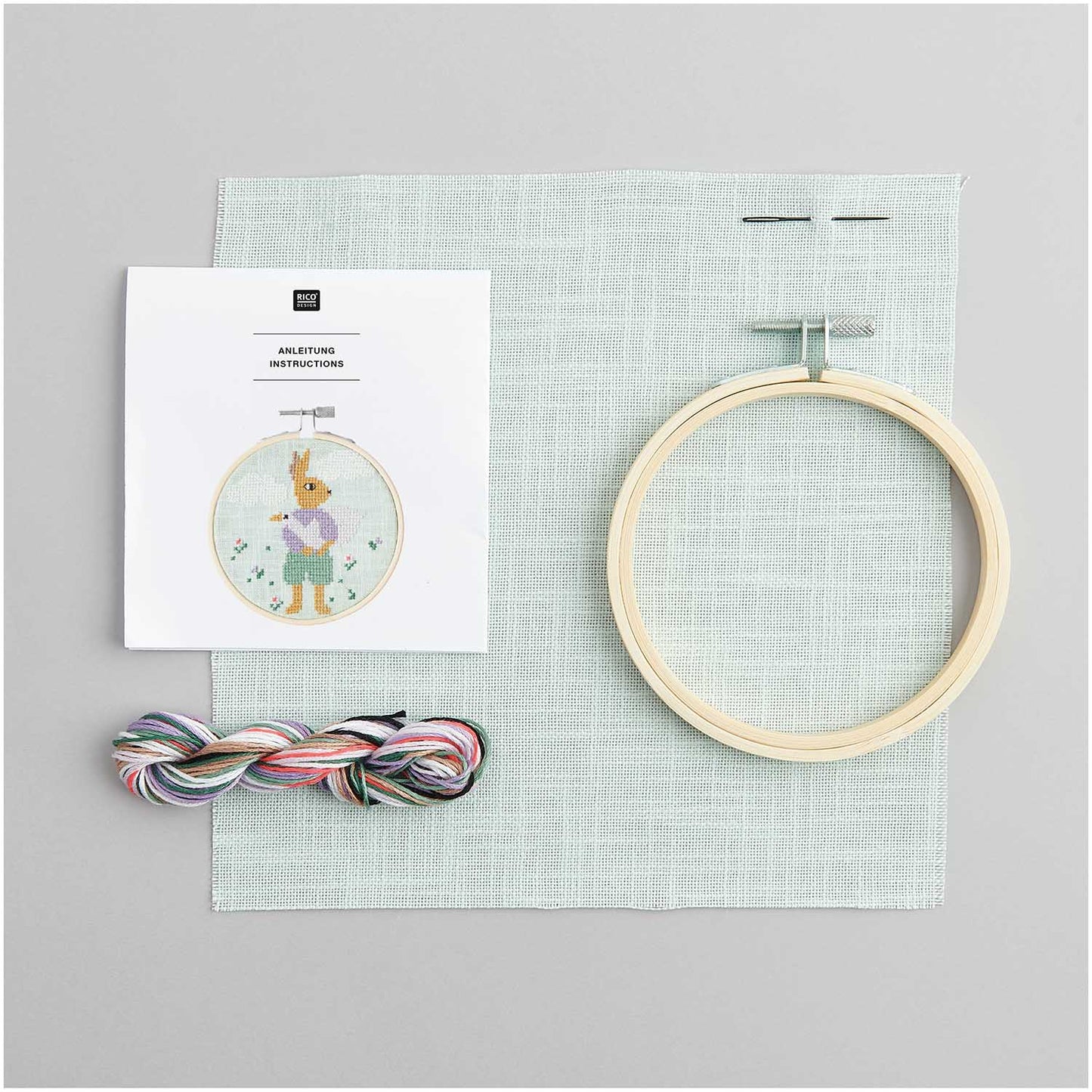 Rico Design - Stick and Stitch Embroidery Kit - Pre-Drawn