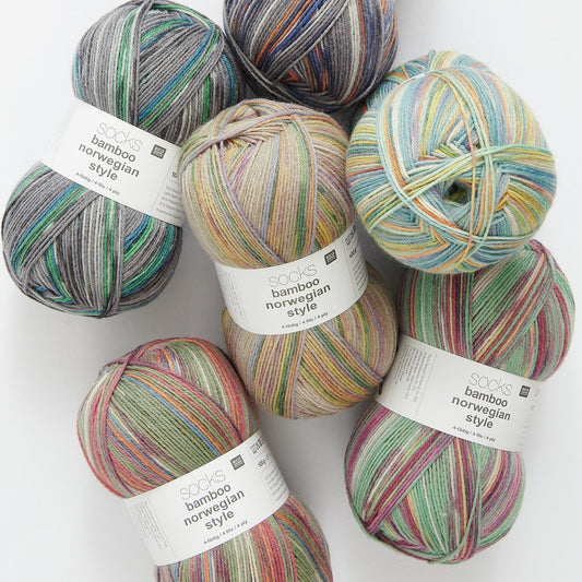 Rico Socks Bamboo Norwegian Style - 4 ply