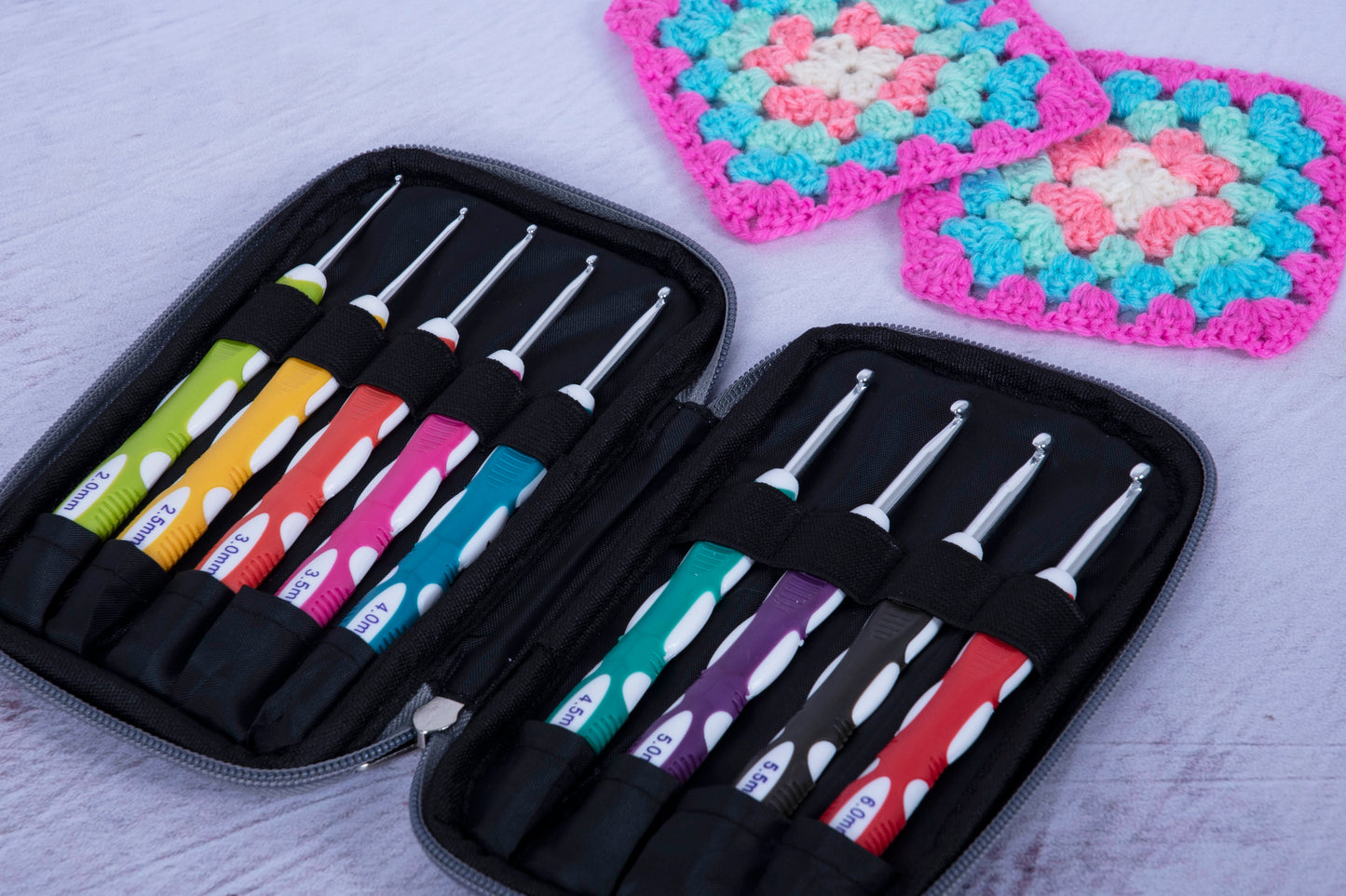 Milward Crochet Hook Set in Zip Case Sizes 2.00mm-6.00mm