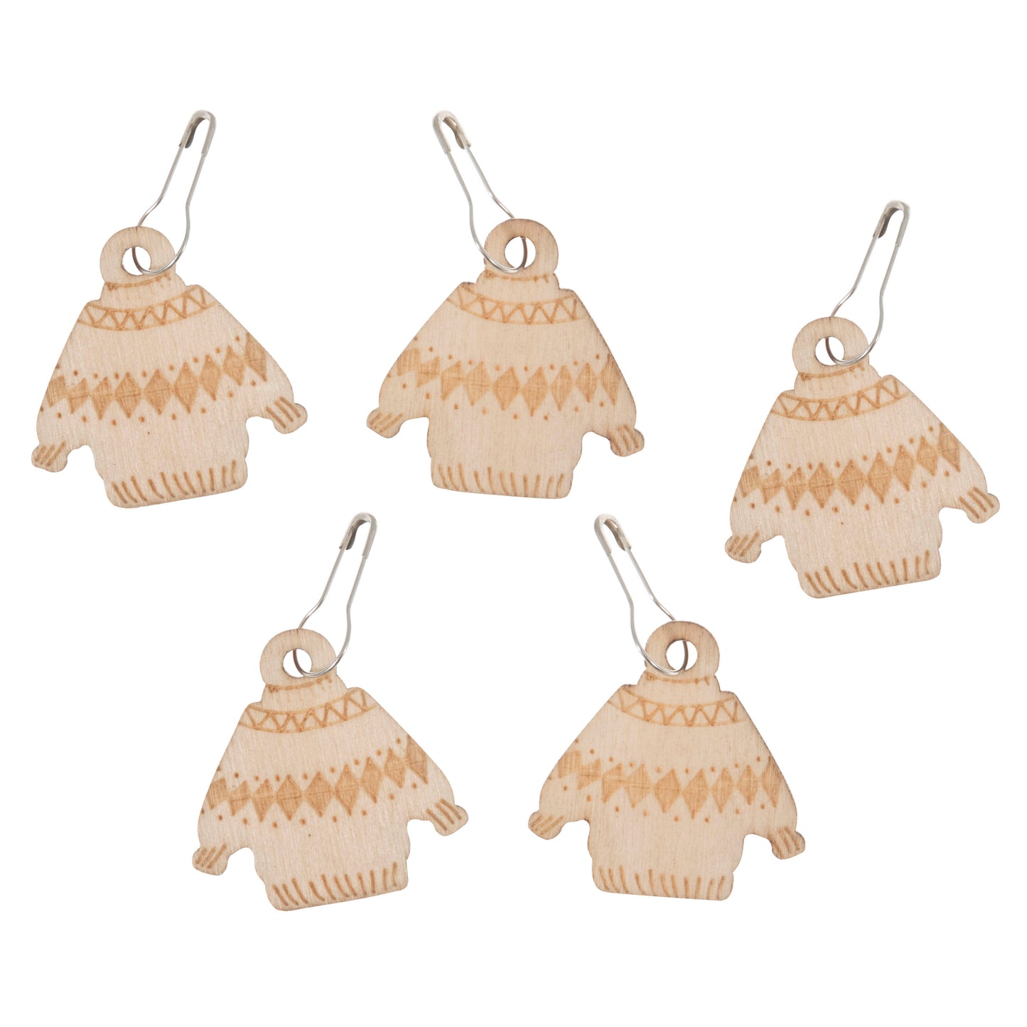 Wooden Stitch Markers: