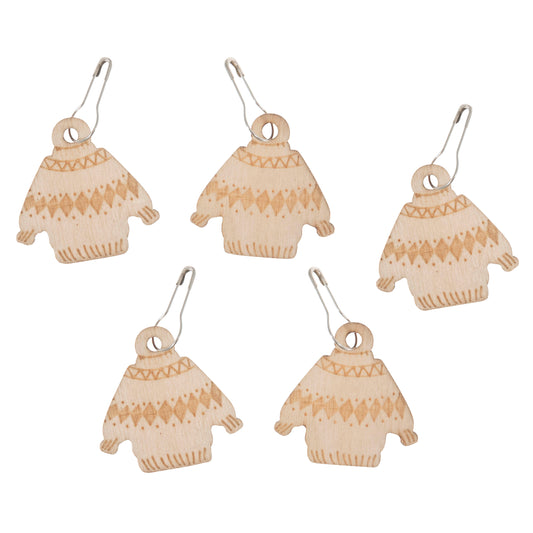 Wooden Stitch Markers: