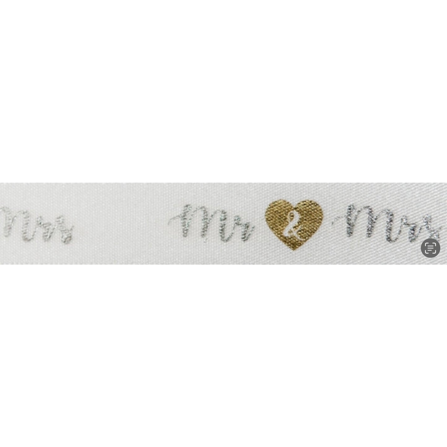 Berisfords Mr & Mrs Ribbon: 15mm