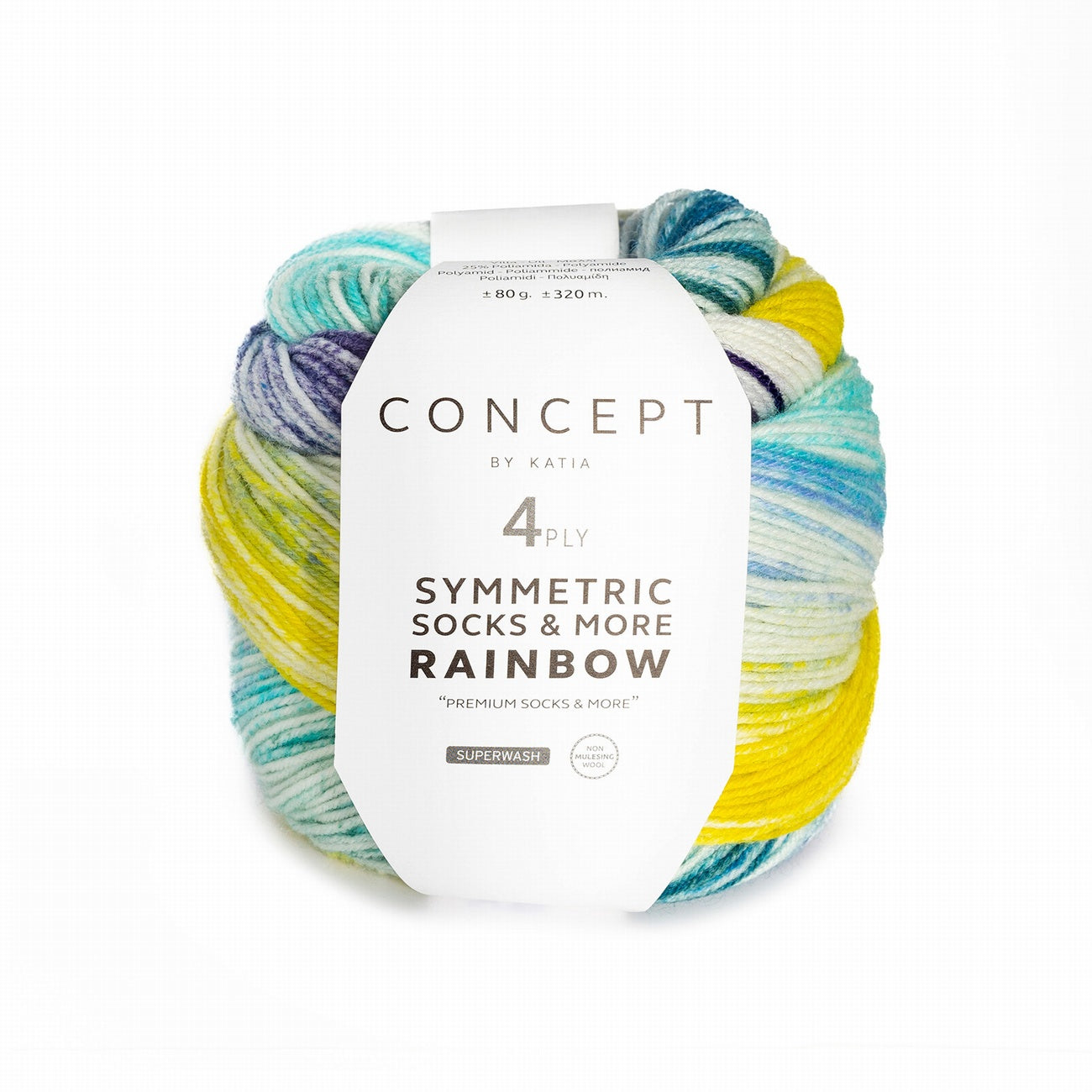 Katia - Symmetric Socks & More Rainbow