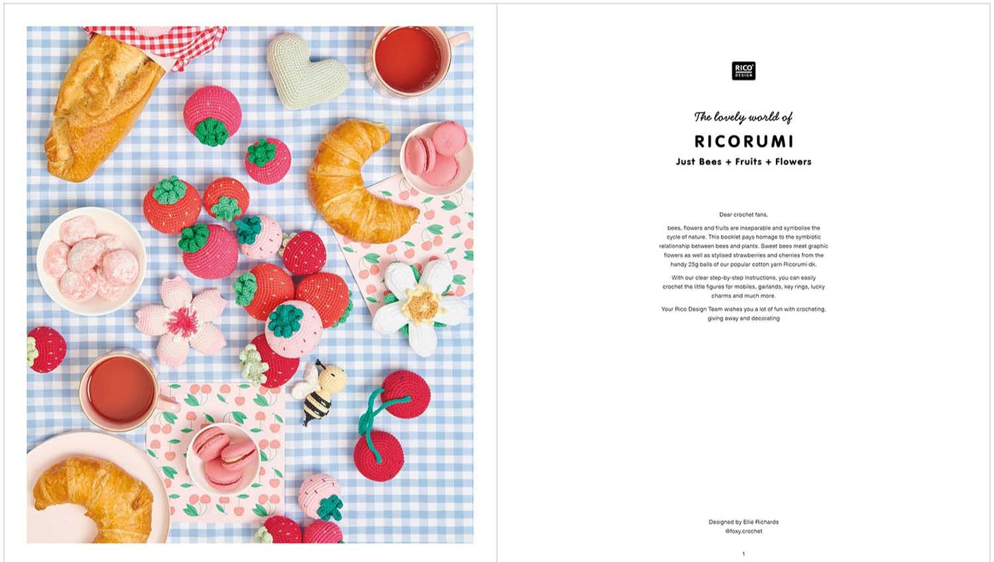 The Lovely World of Ricorumi: Just Bees + Fruits + Flowers