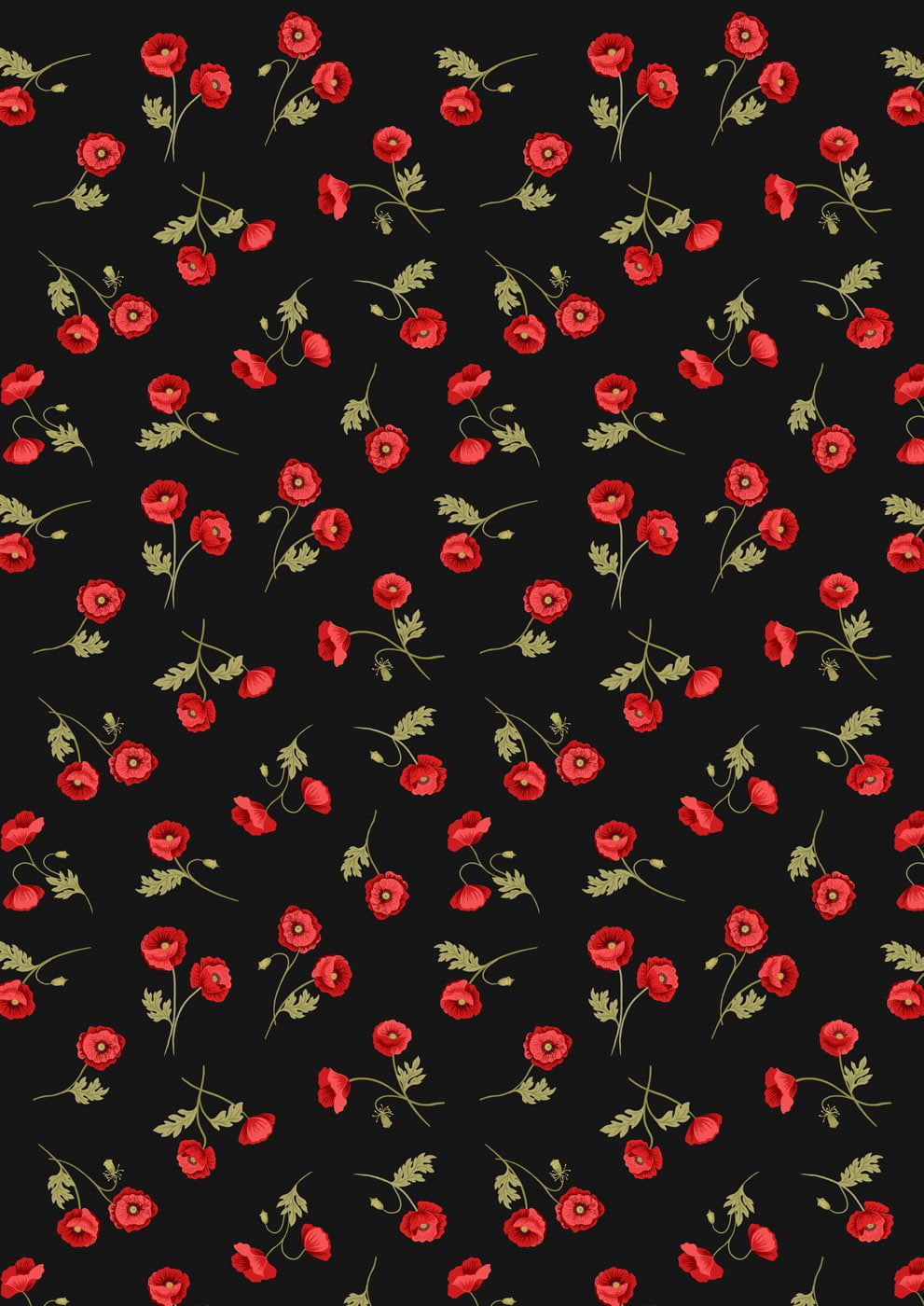 SALE : Poppies by Lewis and Irene