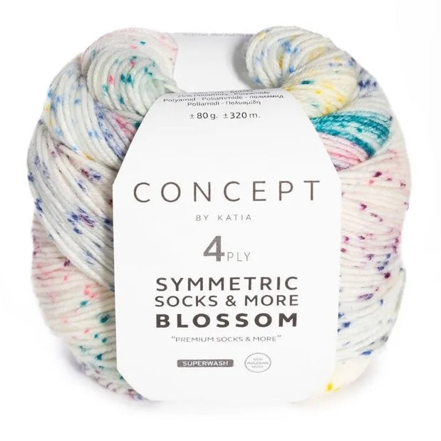 Katia Concept Symmetric Socks & More Blossom