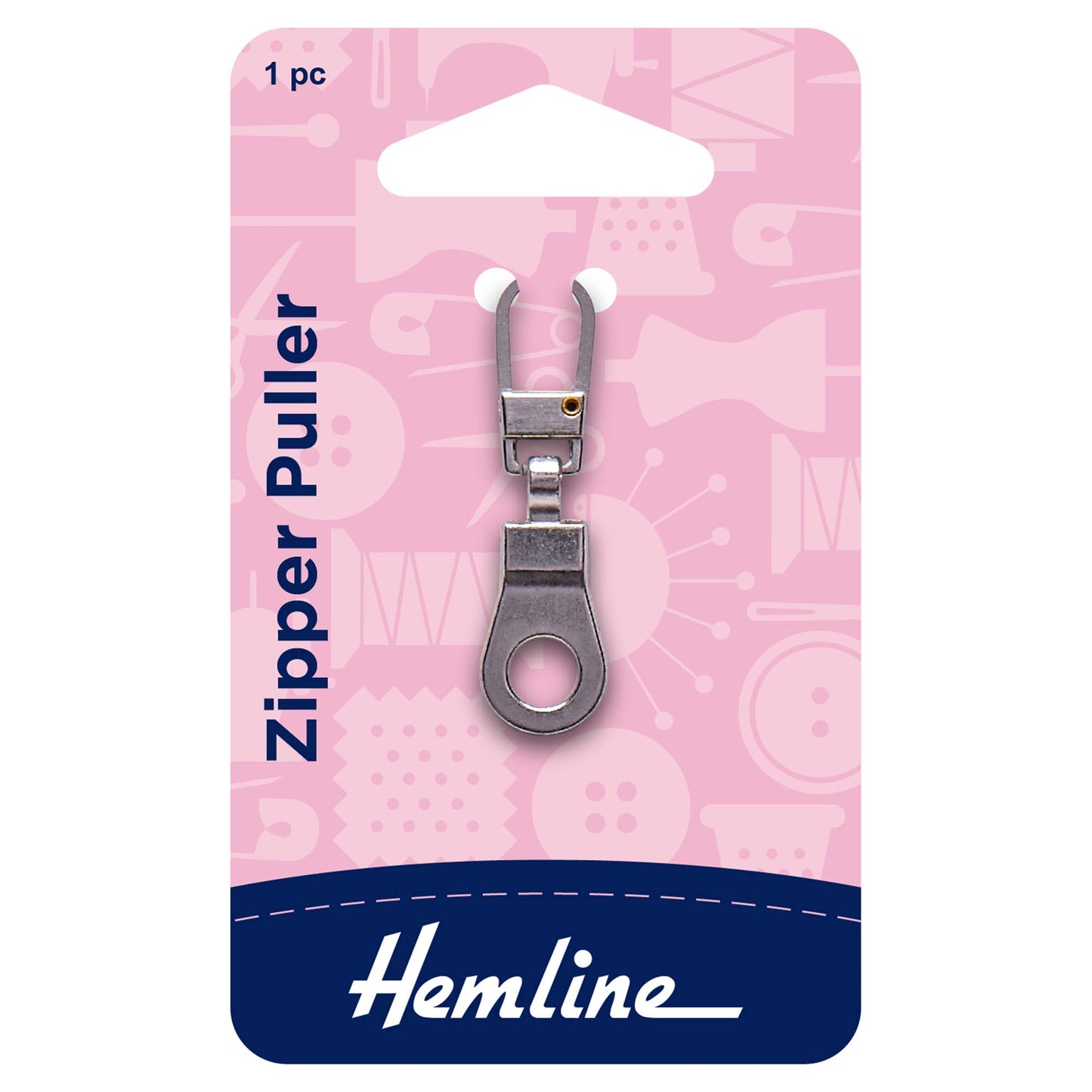 Hemline Zipper Puller: Ring: Silver