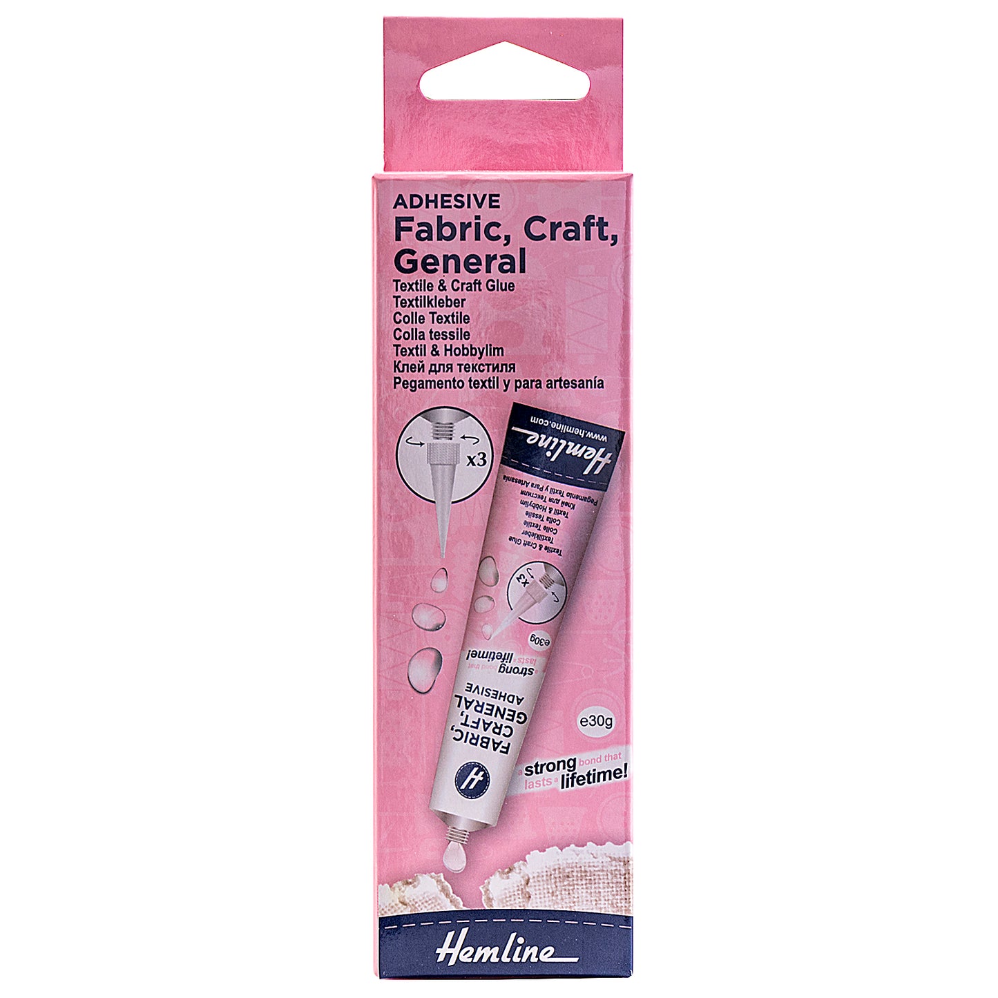 Hemline - Adhesive: Fabric, Craft & General Use Glue