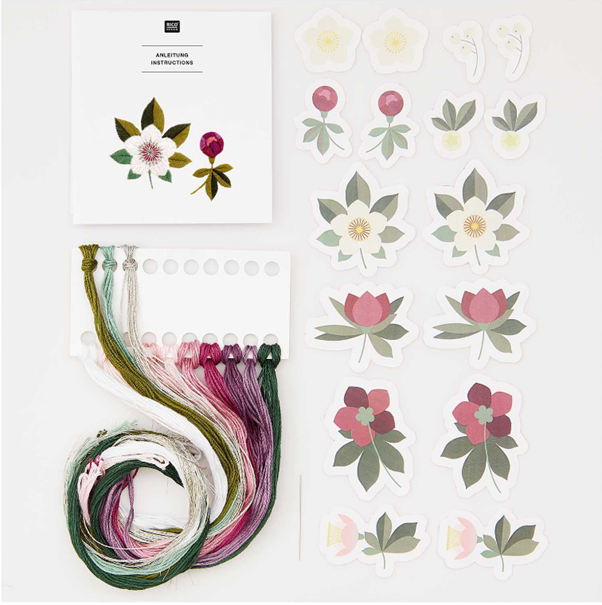 Rico Design - Stick and Stitch Embroidery Kit - Pre-Drawn