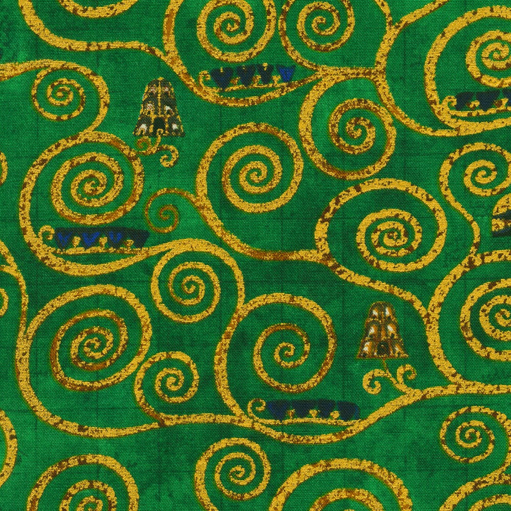 Robert Kaufman- Gustav Klimt Metallic Designs