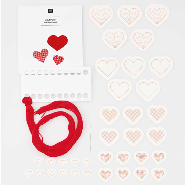 Rico Design - Stick and Stitch Embroidery Kit - Pre-Drawn