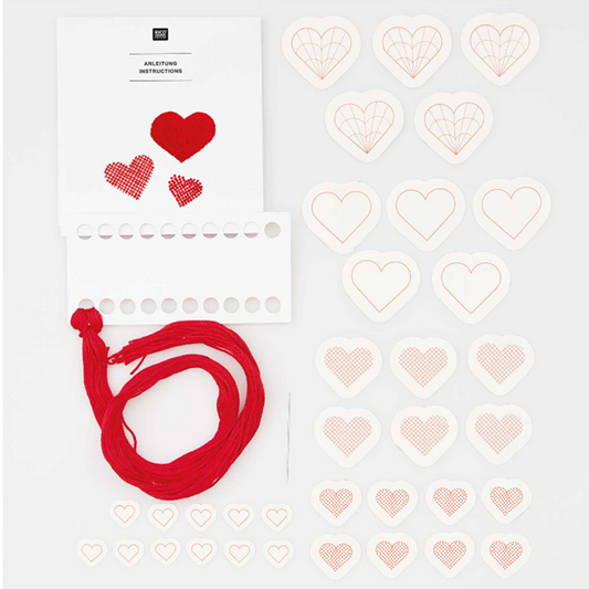 Rico Design - Stick and Stitch Embroidery Kit - Pre-Drawn