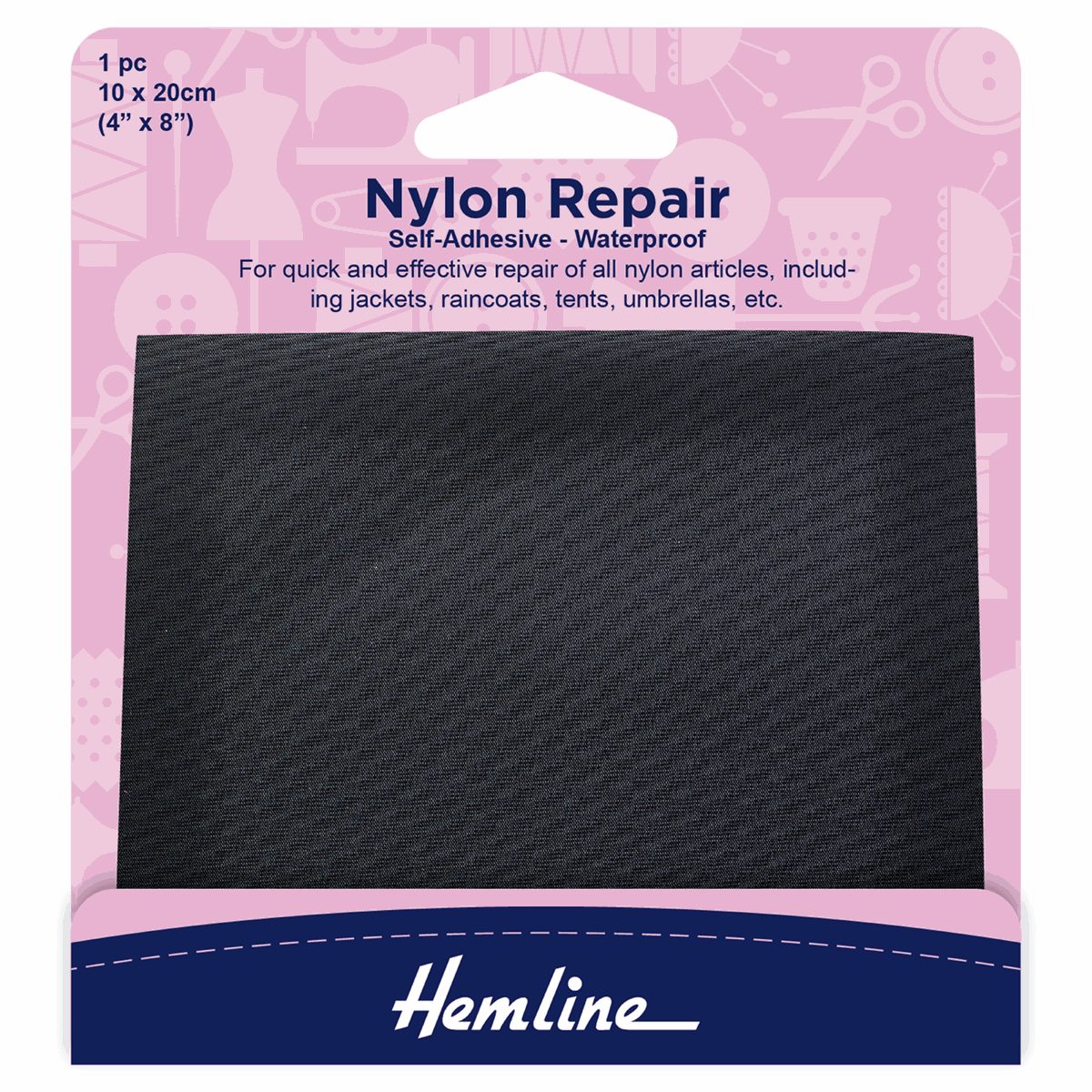 Hemline Nylon Repair patch self adhesive