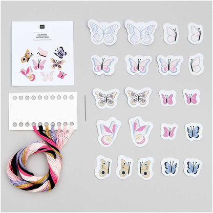 Rico Design - Stick and Stitch Embroidery Kit - Pre-Drawn