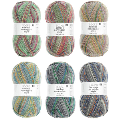 Rico Socks Bamboo Norwegian Style - 4 ply