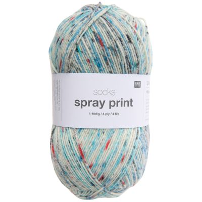 Sock Spray Print - 4ply by Rico