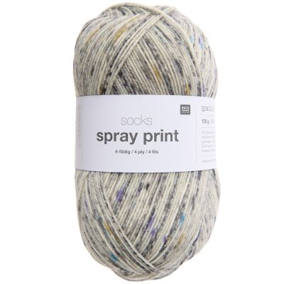 Sock Spray Print - 4ply by Rico