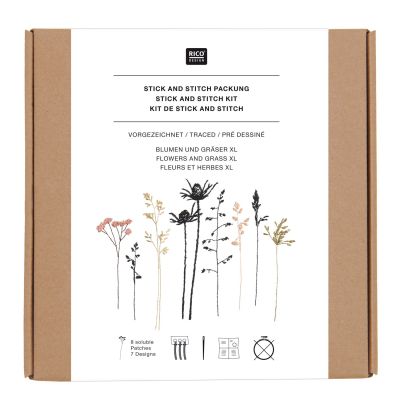 Stick & Stitch Flowers and  Grass Pack XL