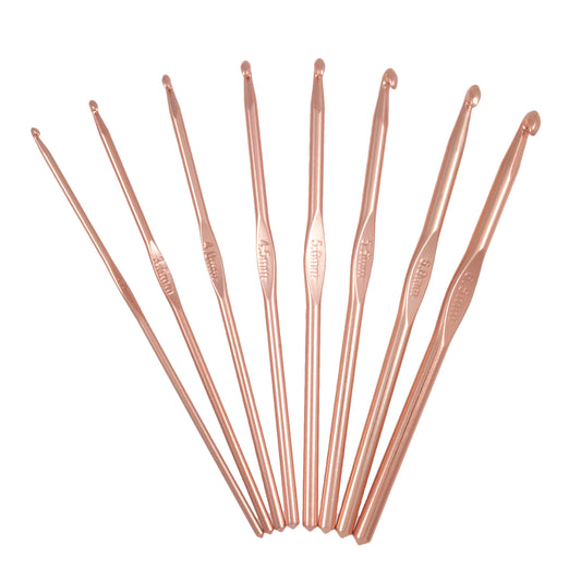 Milward - Rose Gold Crochet Hook Set - Set of 8