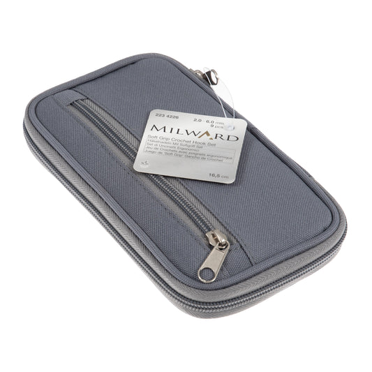 Milward Crochet Hook Set in Zip Case Sizes 2.00mm-6.00mm