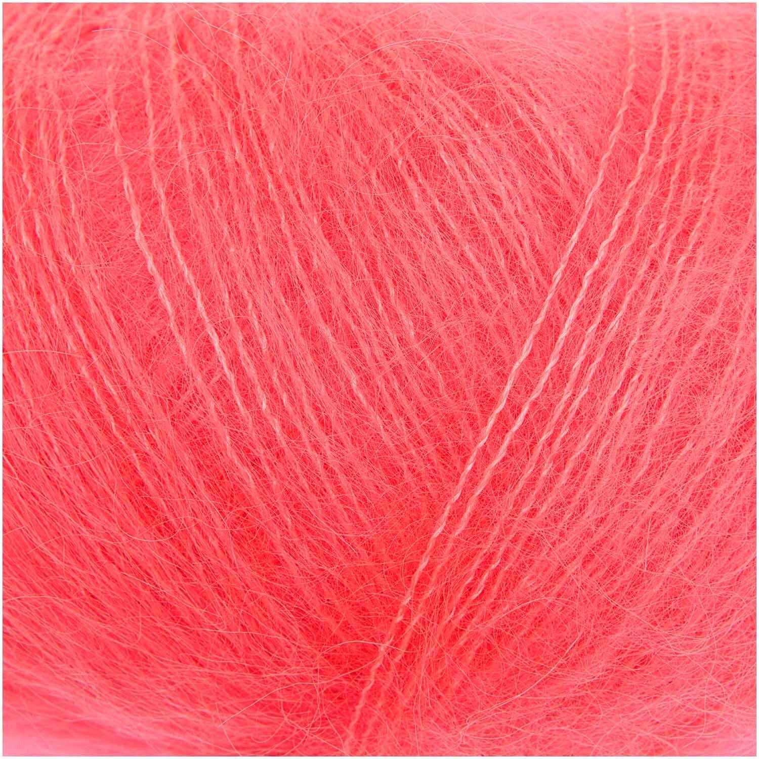 Rico Essentials Super Kid Mohair Loves Silk Print - Matassa Arcobaleno In Mohair E Seta (70/30) Per Maglia E Uncinetto, 50g=400m, Ago 4.5mm - 5