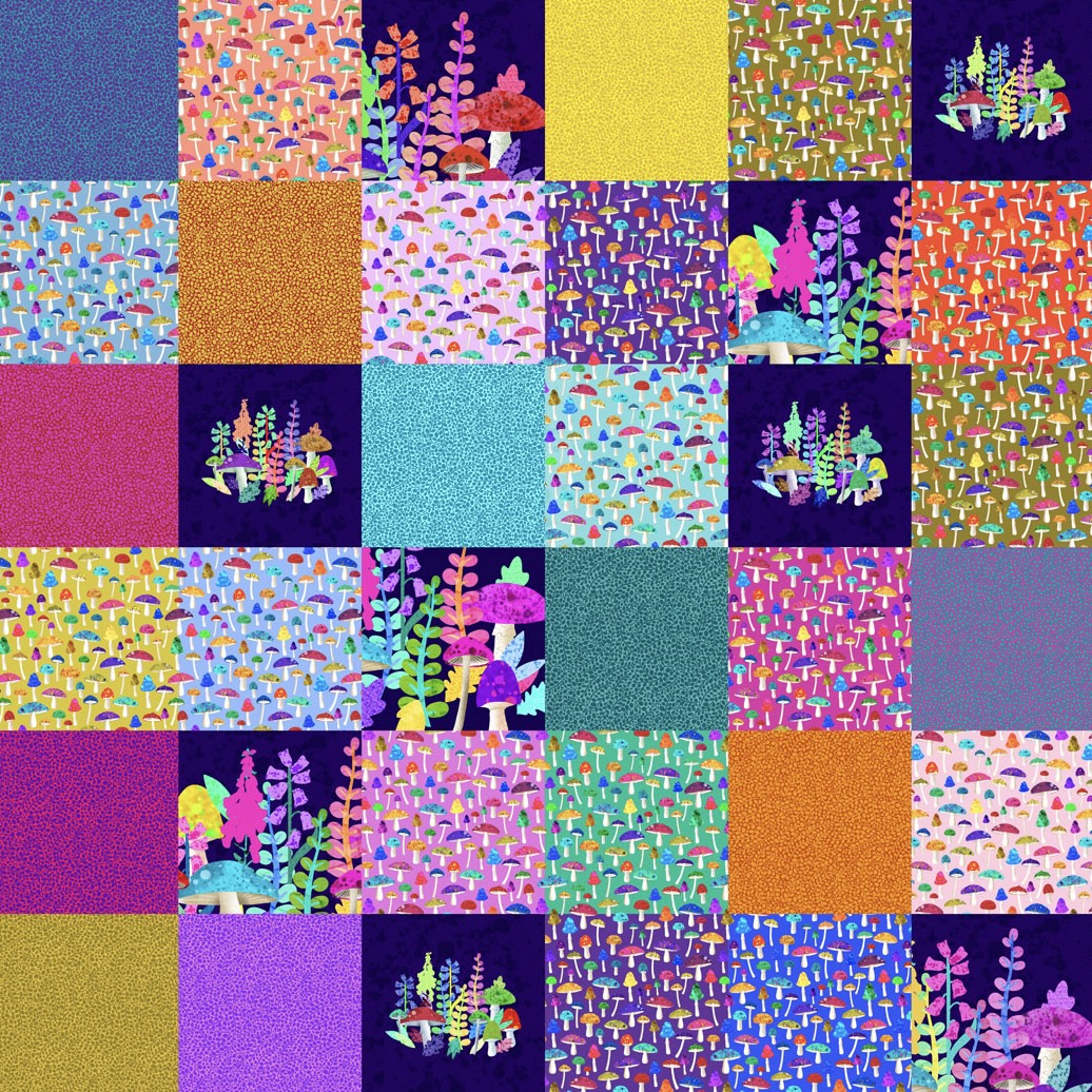 Lewis & Irene - Psychedelic Woodland by Delphine Brooks