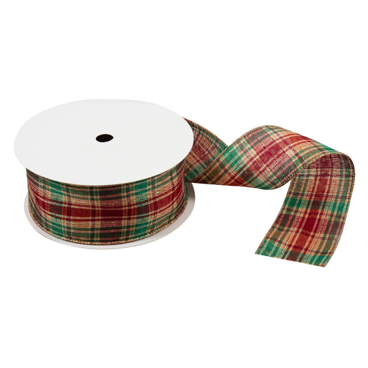 Premium Wire Edge Christmas Ribbon - 63mm
