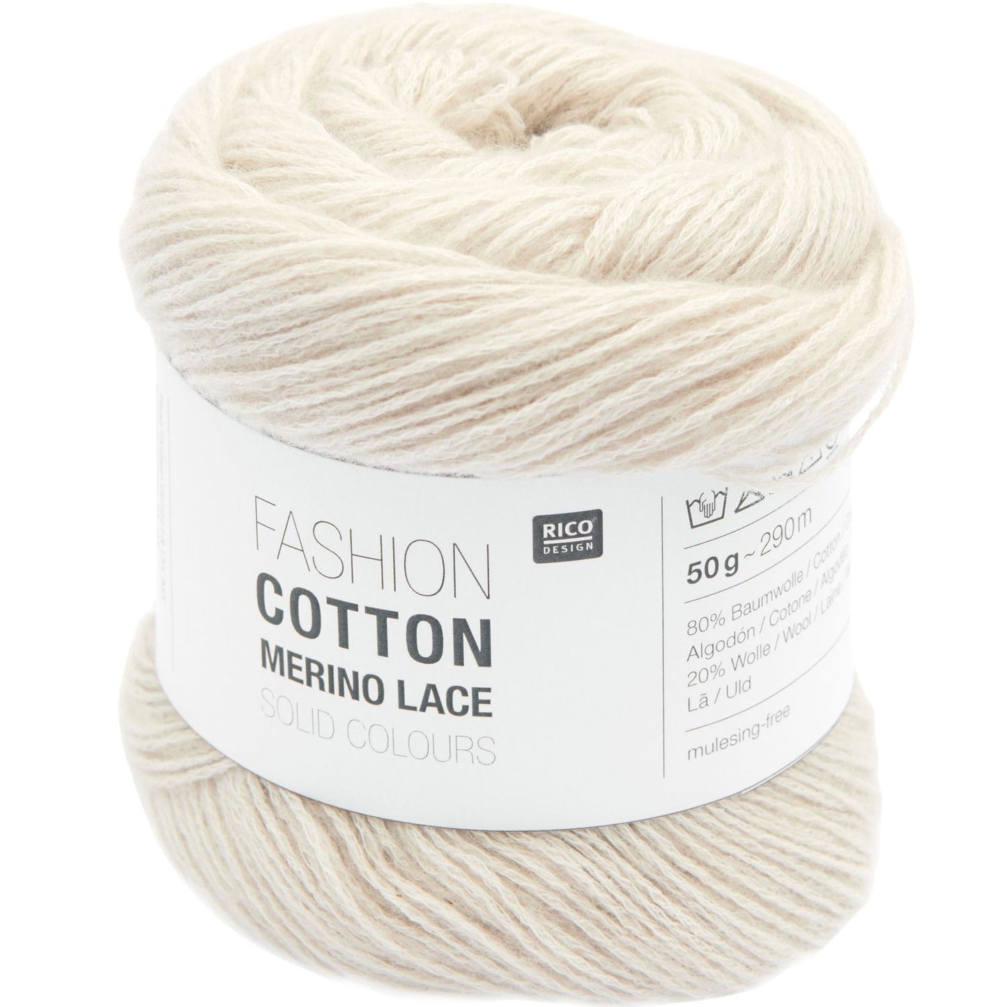 Rico Fashion Cotton Merino Lace Solid Colours