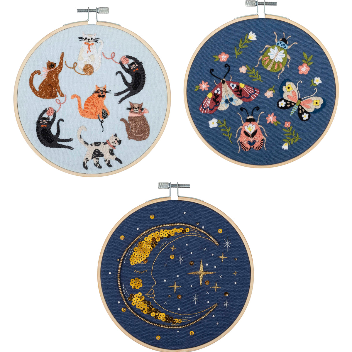 Embroidery Kit with Hoop