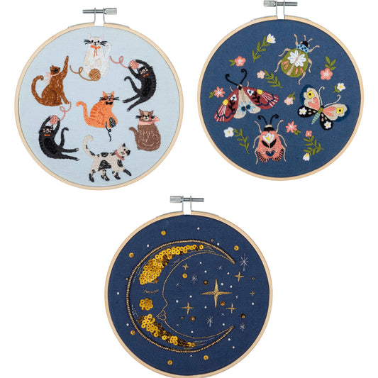 Embroidery Kit with Hoop