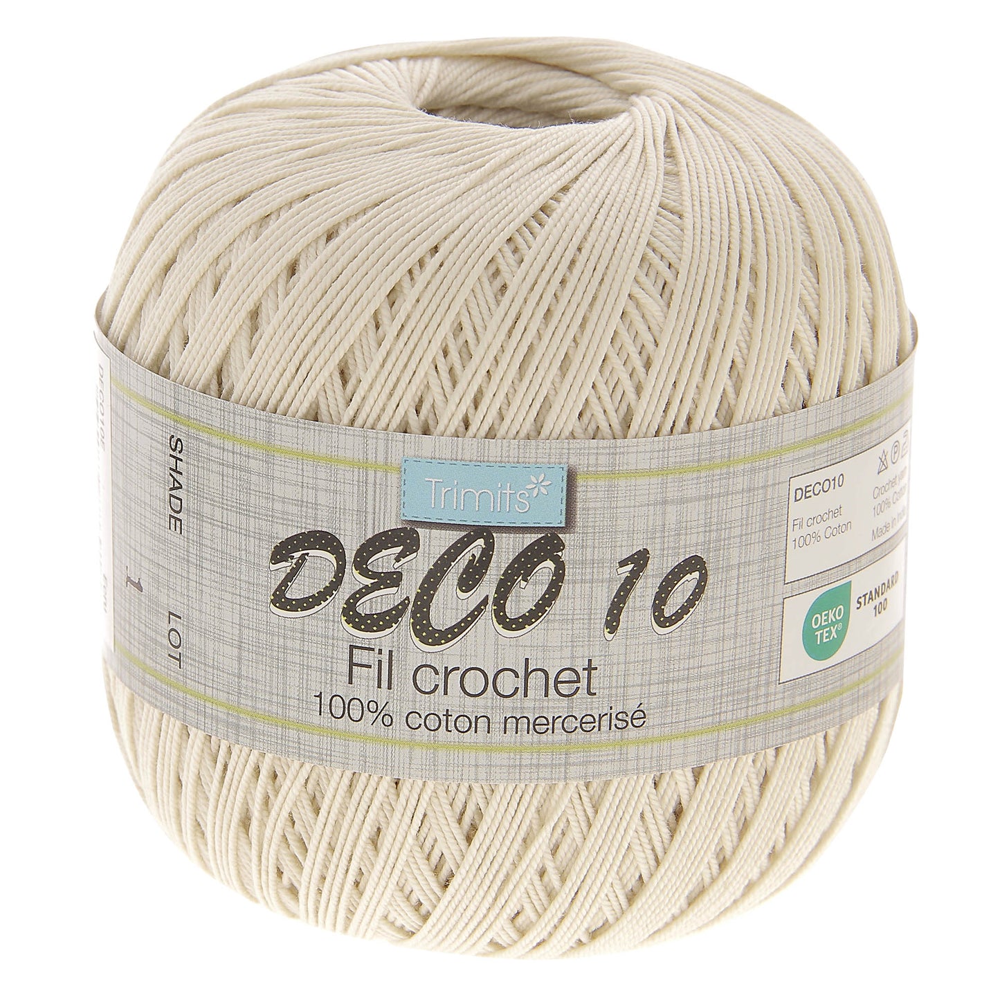 Trimits Deco 10 Mercerised Crochet Cotton