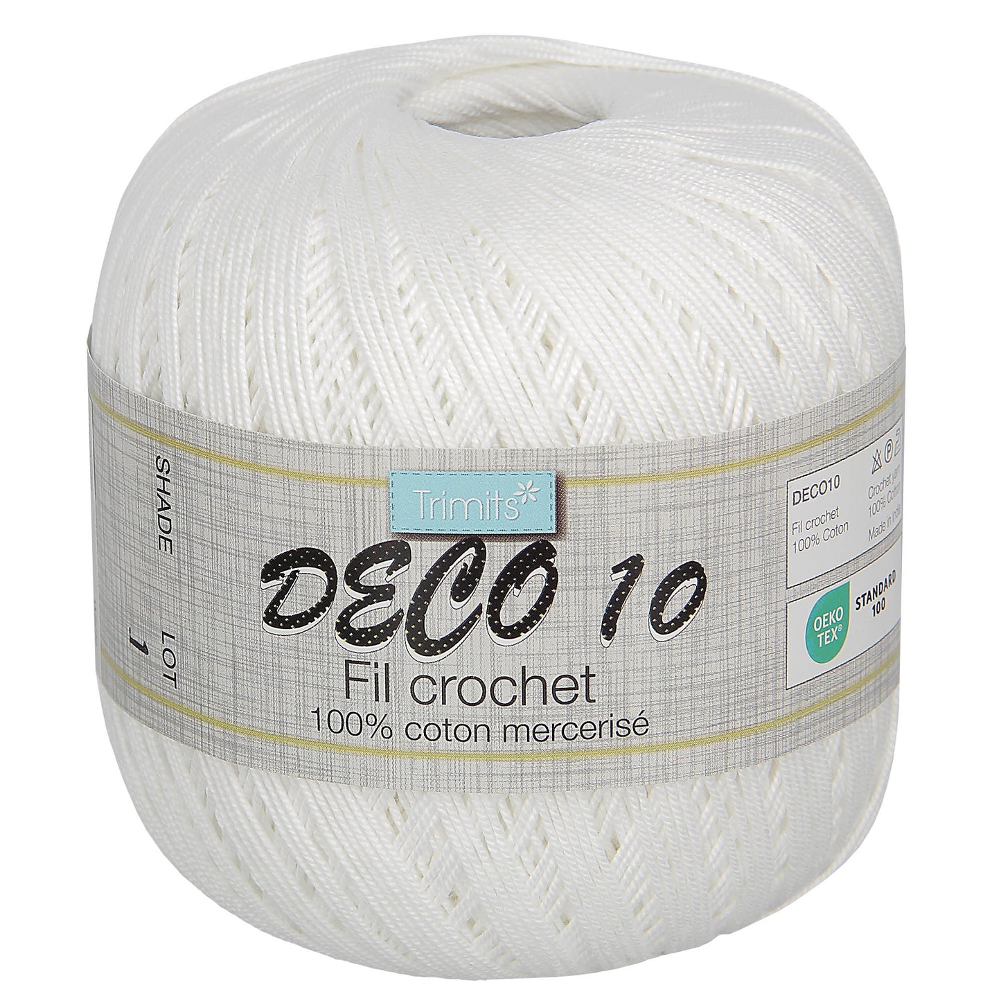 Trimits Deco 10 Mercerised Crochet Cotton