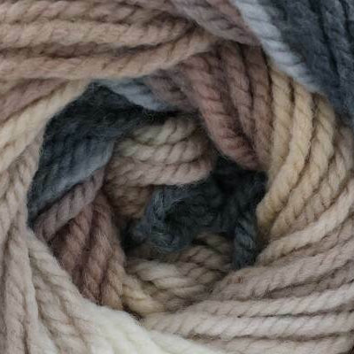 Close-up of a skein of multicolored yarn