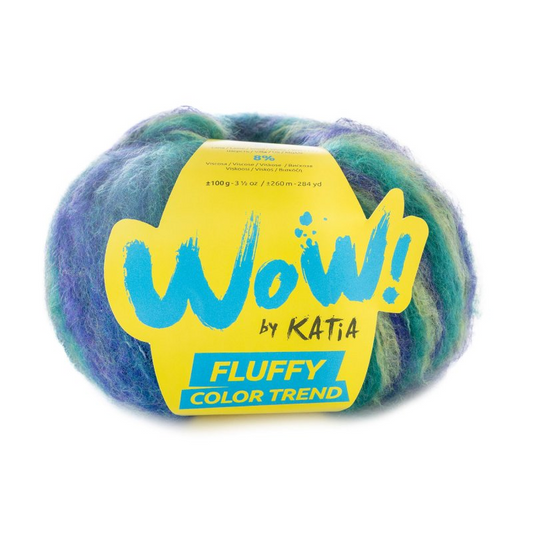 Katia - Wow! Fluffy Colour Trend Bulky Multicoloured Yarn