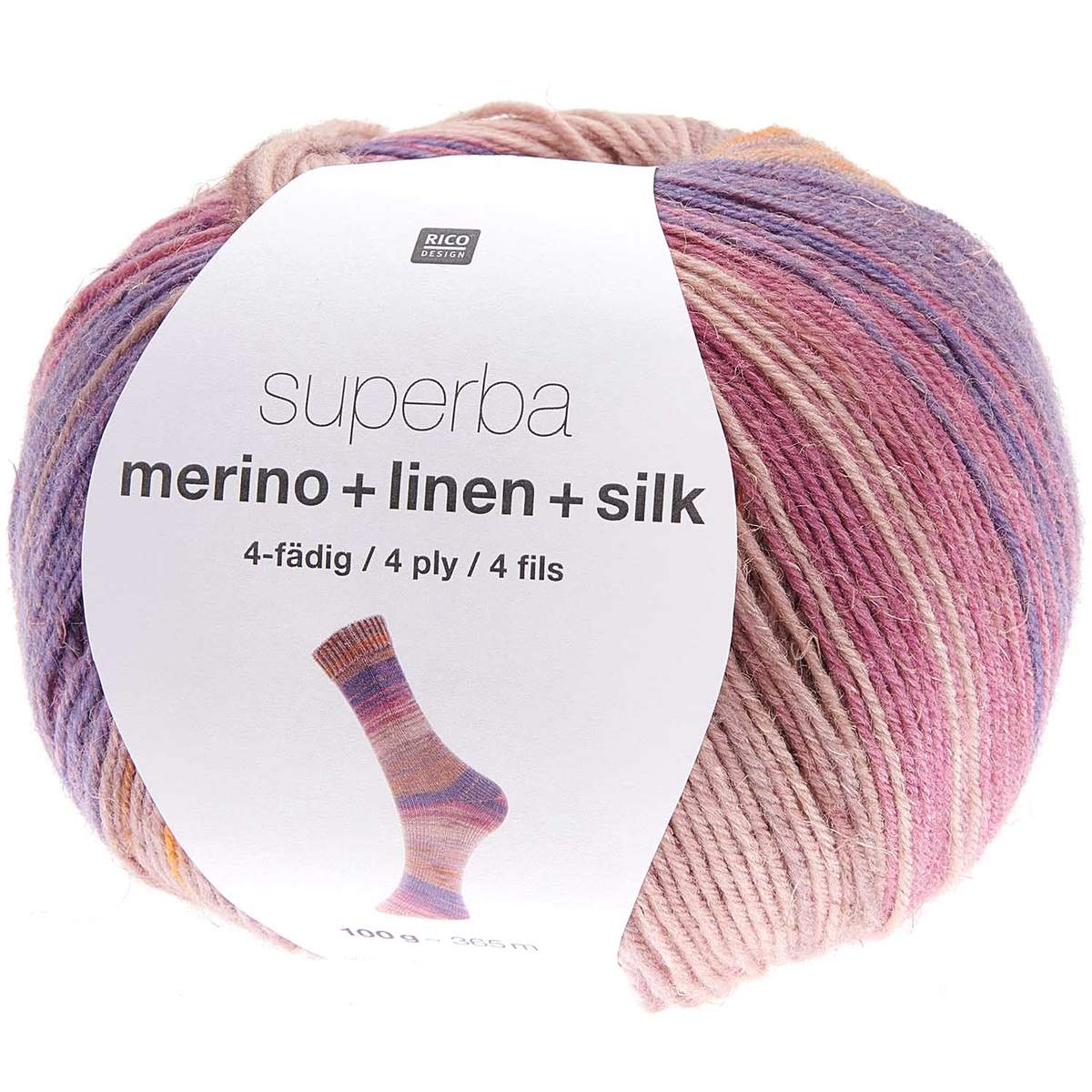 Rico Superba Merino + Linen + Silk 4ply