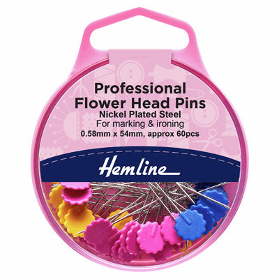 Hemline Flat Head Pins.