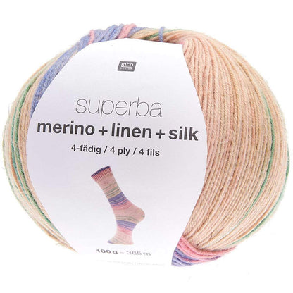 Rico Superba Merino + Linen + Silk 4ply